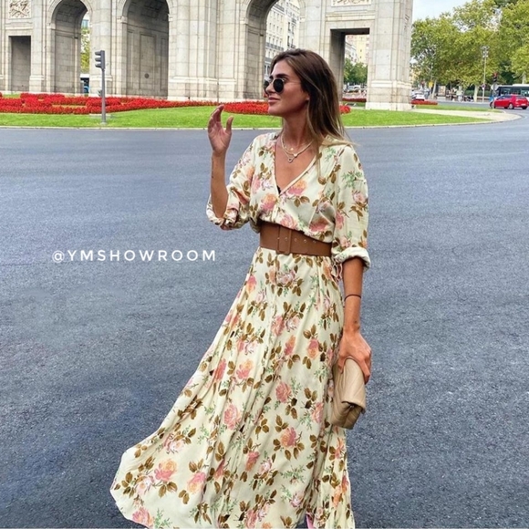 Zara Dresses & Skirts - #036 ZARA Floral maxi dress